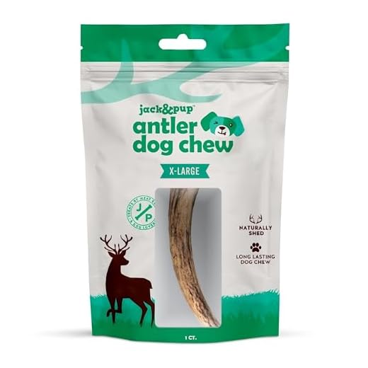 Jack & Pup Elk Antler Chew for Large Dogs | Long Lasting, Rawhide-Free Dog Chews | Single Ingredient, Nutrient-Rich Dog Toy