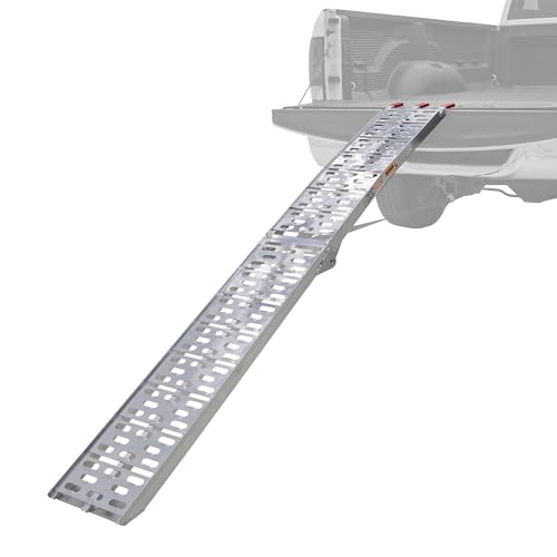 Black Widow AFP-9012 Single Runner Motorcycle Ramp Finger-Style Lip, Plate Surface