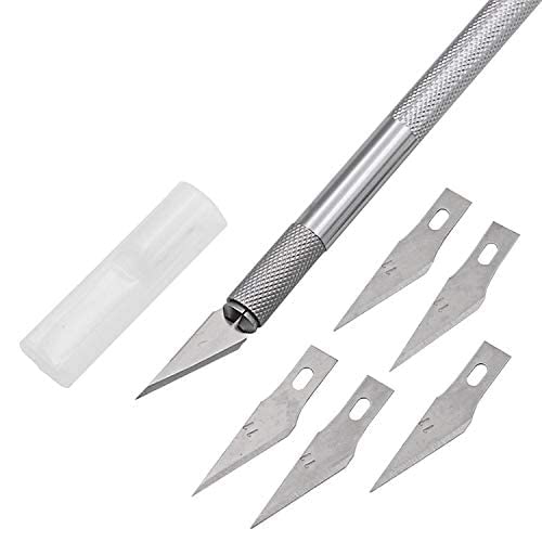 Pen Blade Eclet Detail Pen Knife with 5 Interchangeable Sharp Blades for Carving ...