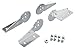 Kabelschlepp S0650.1 MB4 Mounting Bracket Set, Varitrak, Steel, 1.18" x 1.97" OD, Silver