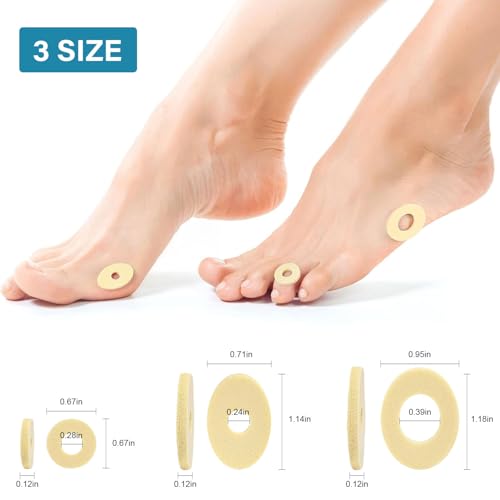 Corn Cushions for Toes and Feet, Callus Cushions Protect Sore Spots with Foam Padding, Self-Stick Adhesive Corn Pads, Relief Pain, Pressure and Friction from Shoes (Multi-Size, 90 Count) - Thumbnail 2