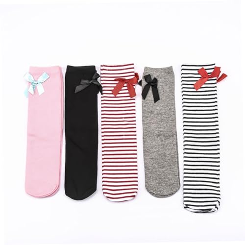 LIFKOME Girls Stockings Bow Year Old Boys and Girls Tutu Socks High Socks for Toddlers Comfortable2