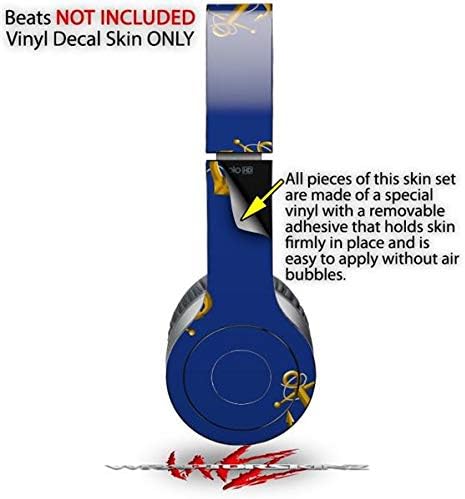 Skin Decal Wrap Works with Original Beats Solo HD Headphones Anchors Away Blue Skin Only (Headphones NOT Included)