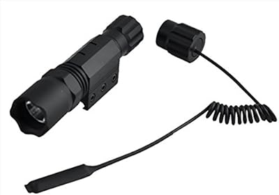 Tactical Flashlight with Singe Ring for mounting on Picatinny, Ultra Bright 260 Lums with Cree R2 Bulb (Picatinny)