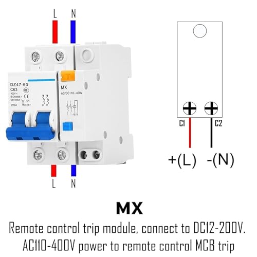Déclencheur à distance MX AC110V pour sécuriser votre disjoncteur MCB