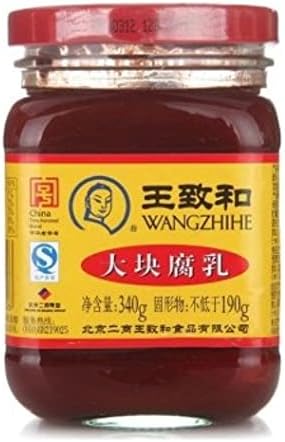WangZhiHe Fermented Traditional Bean Curd (Chunk) 340g - Fermented traditional tofu has a soft and spreadable texture, and a salty and savory taste