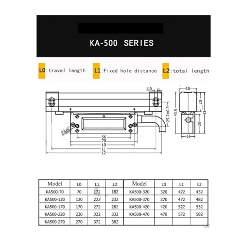 Encoder lineal delgado 470mm para fresado digital miniatura 2