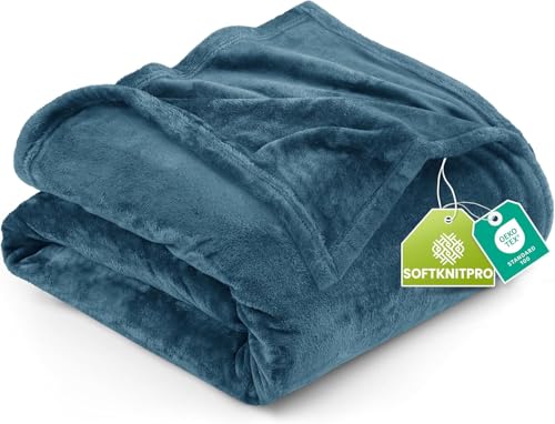 Image of Utopia Bedding Fleece Blanket Twin Size Grey 300GSM Luxury Anti-Static Fuzzy Soft Microfiber Dorm Bed Blanket (90x66 Inch)