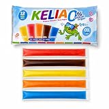 Kelia Sin Azúcar - Polo Flash 0% | SIN GLUTEN, SIN LACTOSA | Sabores Surtidos: Fresa, Cola, Limón, Naranja y Frambuesa - 15 Bolsas = 180 Unidades x 45 ml