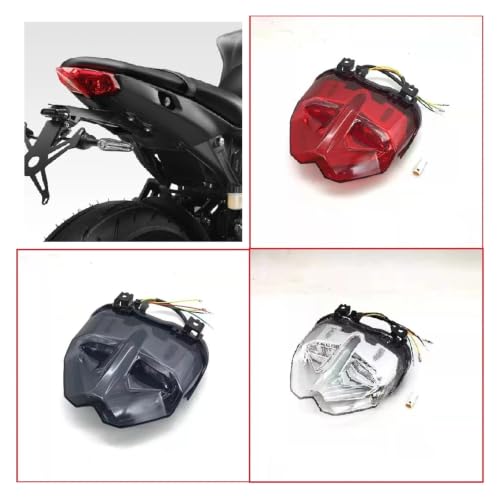 Luz trasera de motocicleta LED integrada para solucionar intermitentes rotos MT10 2