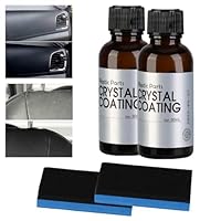 2pcs Renovateur Plastique Voiture Interieur,Nettoyant Voiture Interieur,Crystal Coating Voiture Plastique Cuir Rénovation Revêtement,Convient pour La Rénovation Intérieure de Voiture