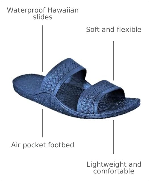Image of J-Slips Kids Sandals - Comfortable Boys and Girls Jesus Jandals for Beach and Summer - Waterproof Hawaiian Slides in 12 Colors, Sandalias