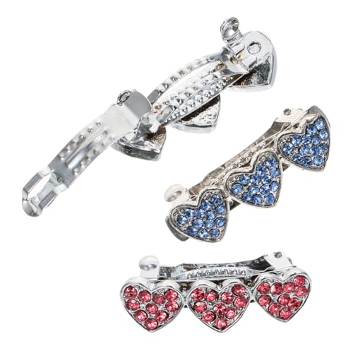 LIOOBO 3個 ペットのヘアアクセサリー 犬の爪 髪留め ドッグバス バリカン 送風機 キット 犬の毛飾り 犬のヘアピン 休日の犬のヘア 犬の濃縮 子犬 ペットアクセサリー犬 合金