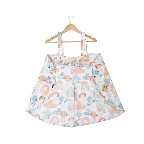 Image of Wakefit Nursing Pillow with Cape for Breastfeeding & Baby Care | 5 in 1 Feeding Pillow with 100% Cotton Removable Cover | Super Soft & Machine Washable | Kukku