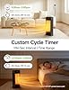Techbee Digital Infinite Repeat Cycle Intermittent Timer Plug for Electrical Outlet, 24 Hour Programmable Indoor Timed Power Switch with Countdown Delay On and Off (120V, 15A), 1 pack