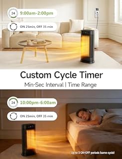 Techbee Digital Infinite Repeat Cycle Intermittent Timer Plug for Electrical Outlet, 24 Hour Programmable Indoor Timed Power Switch with Countdown Delay On and Off (120V, 15A), 1 pack