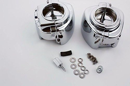 NBX - Carcasa cromada para interruptor compatible con Harley Davidson Dyna/Sportsters/Softail/V-Rod/Touring 2009-2013