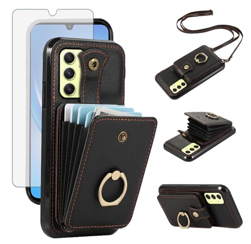 Étui portefeuille Samsung Galaxy S24 FE 5G avec porte-cartes RFID