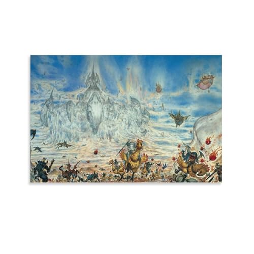 油絵　額付き　天野喜孝　 F6 【　人物　】手描き 真作］天野喜孝【オーダー 原画】手描き 肉筆 保証書付き