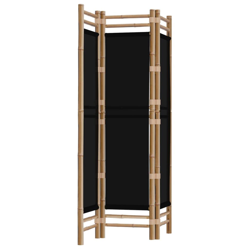 3-częściowy składany parawan z bambusa i płótna, 120 x 180 cm, wolnostojący, nieprzezroczysty, składany, ścianka działowa do salonu, sypialni, biura i prywatności