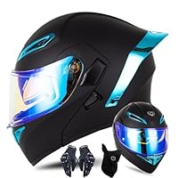 Casco Moto Modulare Flip Up - Full Face, Doppia Lente, ECE Approvato, Taglie S-XL - Foto 8