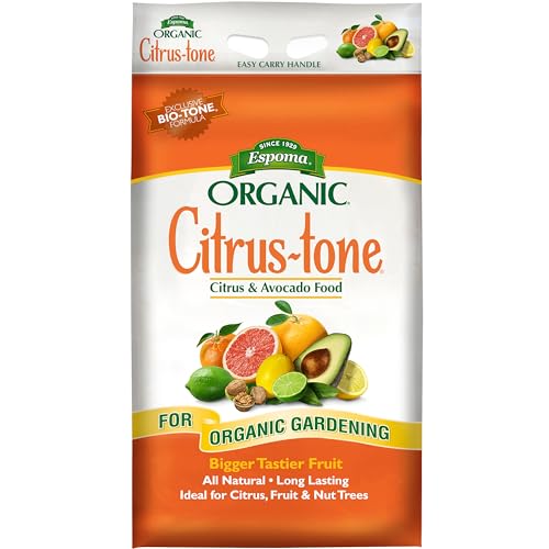 Espoma Organic Citrus-Tone 5-2-6 Natural & Organic Fertilizer and Plant Food for All Citrus, Fruit, Nut & Avocado Trees; 18 lb. Bag. Promotes Vigorous Growth & Abundant Fruit