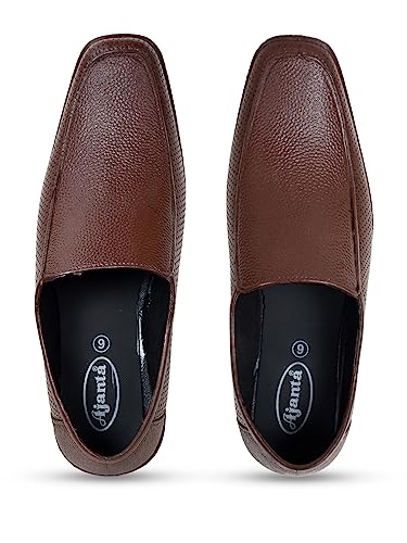 Image of AJANTA Men's Slip-on PVC Formal Shoes | Water Proof & Rain Shoes| Anti Skid Outsole for Firm Grip | Lightweight & Comfortable Loafer for Office & Party