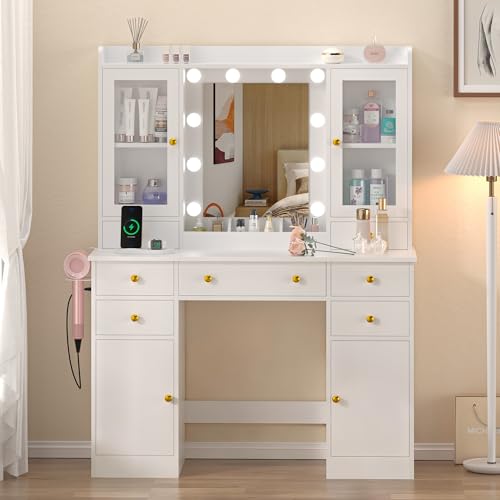 Luxury Makeup Vanity Desk with Lights