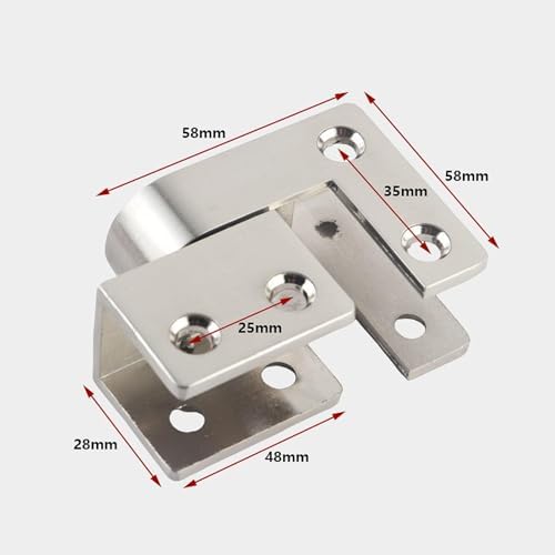 Heavy Duty Restroom Partition Hinges - Door Panel Hinge Replacement for 18mm Bathroom Stall Hardware Set | Ideal for Hotels & Commercial Use