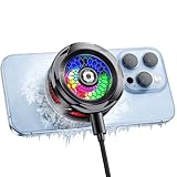 Comvin Magnetic Cell Phone Cooler for Gaming, 3 in 1 Mobile Phone Cooling Fan with Clip, Portable RGB Radiator for iPhone MagSafe Series/Android/iPad, Cellphone Gaming, Live Streaming, Outdoor Vlog