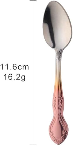 Miniatura 146 de Juego de 12 cucharas de café, mini cucharas de café, cucharas de espresso de acero inoxidable, cucharas pequeñas para postre, té, aperitivo, 4.6