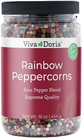 Viva Doria Rainbow Peppercorns, Whole Peppercorn Blend, 16 oz