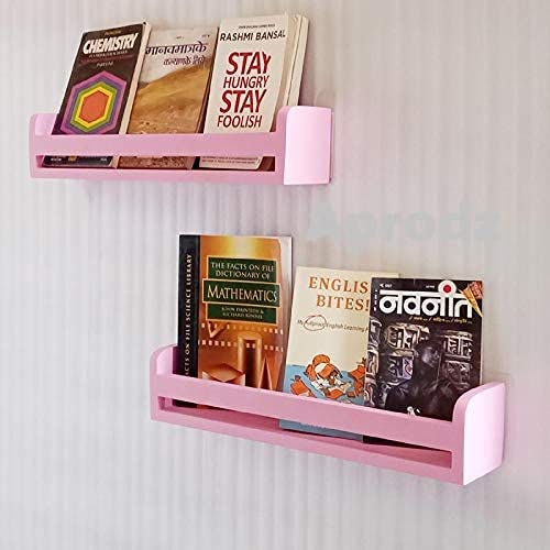 Aprodz Childrens Wall Mounted Floating Shelves 2 Set Shelf Kid’s