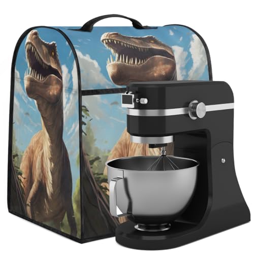 Coffee Maker Cover Dinosaur Ferocious Kitchen Appliance Covers Small Appliance Covers Blender Cover Juicer Cover Dust Covers for Kitchen Appliances with Top Handle and Pockets,Washable,B913