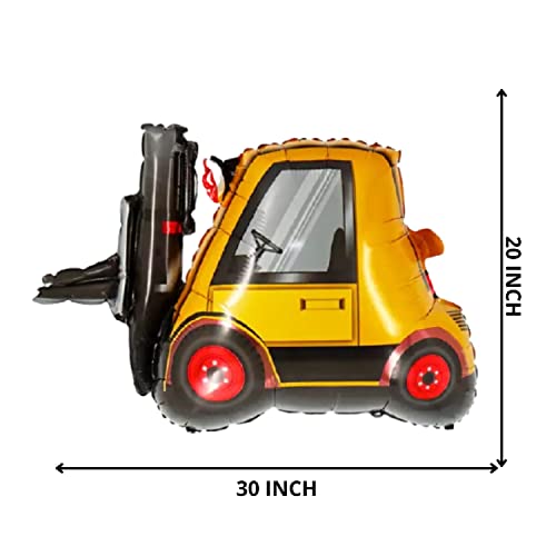 Image of Party Decorz Forklift Foil Balloon Big Size(20X30 Inch,1 pcs) Vehicles /Transportation Foil Balloon For Children Birthday Party Decoration
