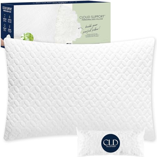 CLD Collections Cross Cut Memory Foam Bed Pillow Queen White