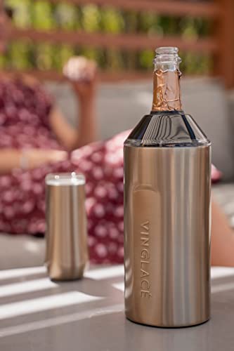 image for Vinglacé Wine Bottle Chiller- Portable Champagne Insulator- Stainless