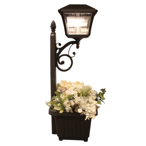 Gama Sonic GS-111 Pathway Planter or Stake Outdoor Solar Accent Walkway or Step