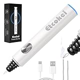 Etcokei Rechargeable Thread Burner for Jewelry Making - Cordless Thread Zapper & Cautery Pen for Beading, Bracelet Making, Leather Craft, Sewing & Stringing Projects (Replacement Tip Not Included)