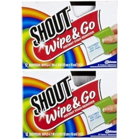 Shout Stain Remover Wipes - 12 Count Cover