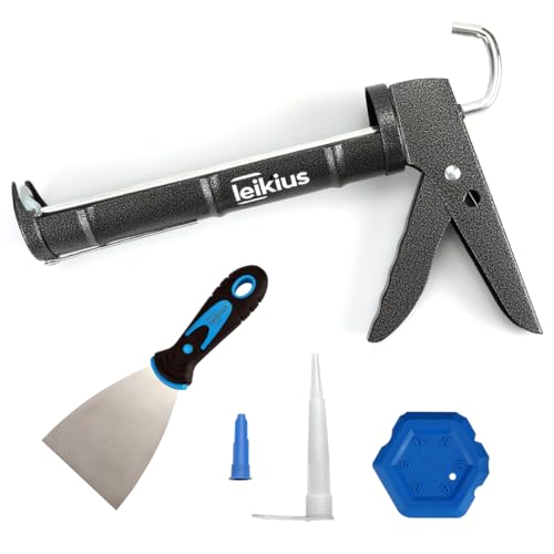 No-drip Silicone Caulking Gun with Tools