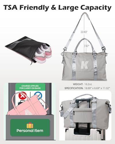Image of Gifts for Daughter, Initial Travel Duffel Bags, Sports Bags