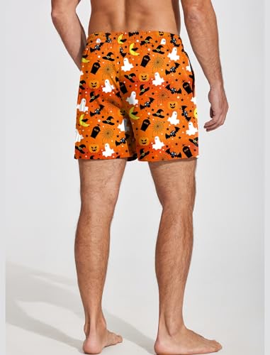 Image of Deyeek 5.5 Inch Mens Pajama Shorts Sleep Cotton Lounge PJ Lightweight Elastic Waist Drawstring Nightwear Bottom with Pockets