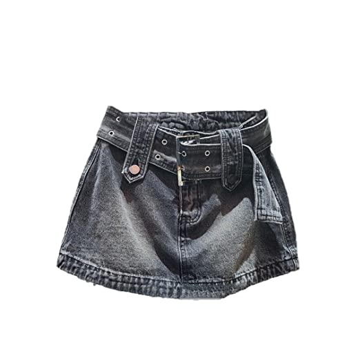 Jupe trapèze en denim gris idéale pour vos sorties citadines