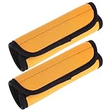 TEHAUX Yellow Polyester 2Pcs Detachable Bar Covers for Indoor Pull-Up Bar and Dumbbell Grip Training