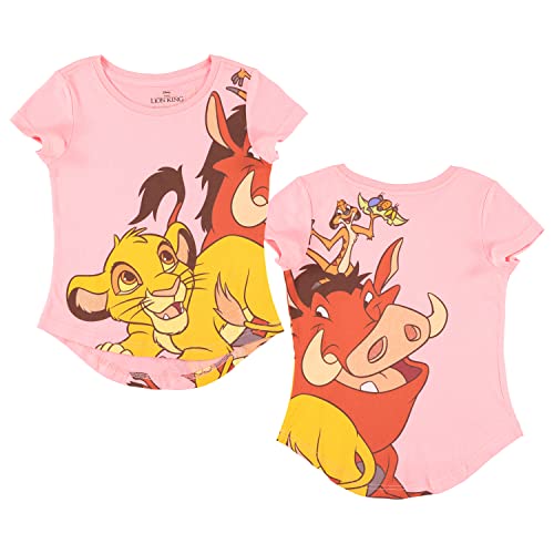 Image of Disney Girls Sweatshirt & T-Shirt Set - Minnie Mouse & Lion King Clothing Set- Sizes 4-16