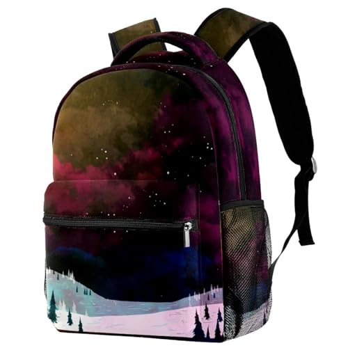 Sac à dos d'école multicolore pour filles et garçons de 29.4x20x40cm