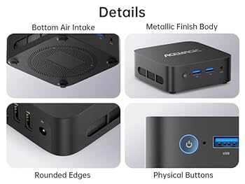 Amazon.com: ACEMAGICIAN V1 Mini PC 8GB DDR4 RAM 256GB Twin