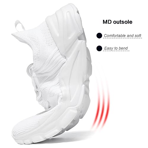 Image of Socviis Mens Slip On Running Shoes Athletic Walking Trainers Lightweight Breathable Mesh Tennis Sneakers