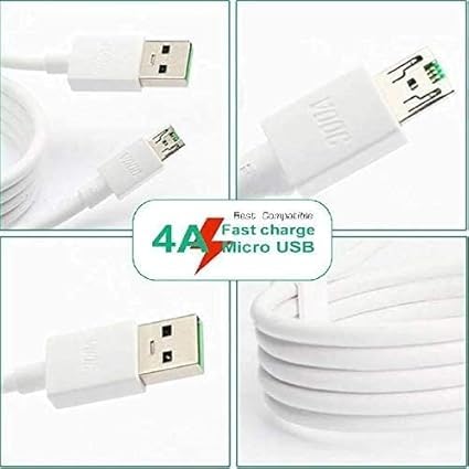 Image of 65W Charger for Op-po R5s |Mirror 5s |Mirror 5 |Joy 3 |R7 Plus |R7 |Neo 5 |Neo 5s |Joy Plus |Mirror 3 |A31 | USB Micro Cable| Ultra Fast Charger (Adapter & Cable)(AA187)